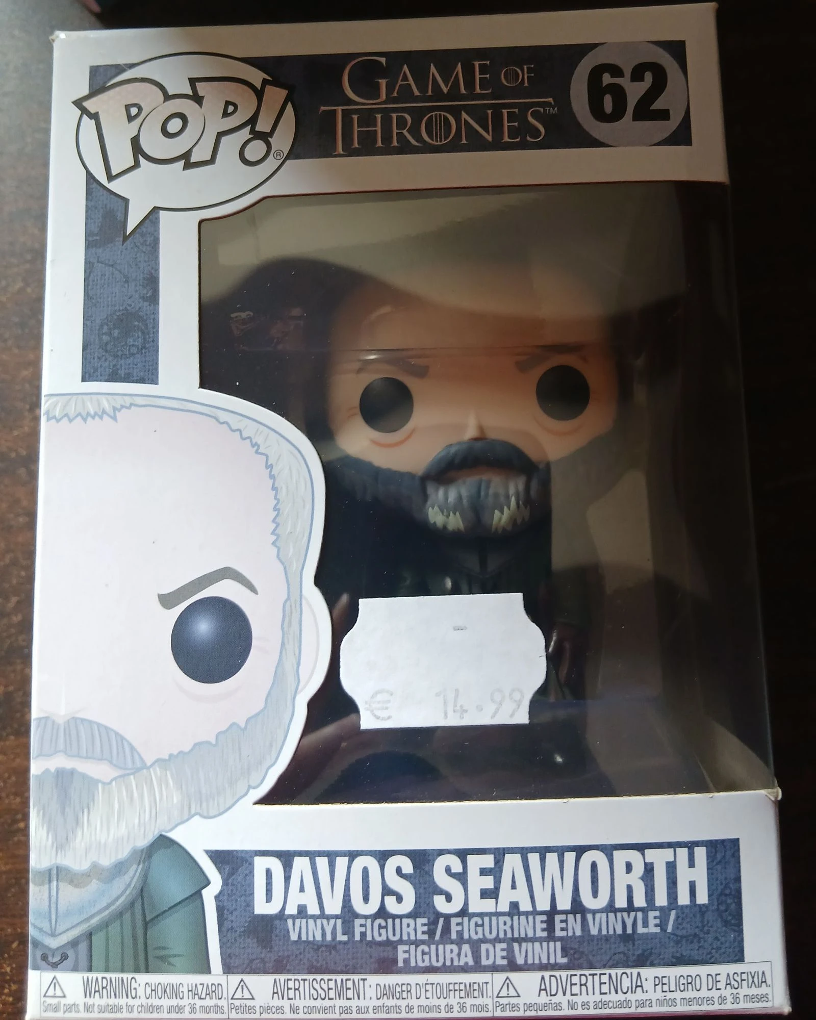 Funko pop game of Thrones Davos Seaworth 62